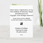 Carte Vert de héron (Dos)