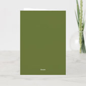 Carte vert de printemps (Dos)