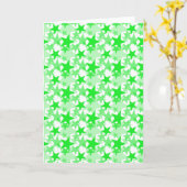 Carte Vert des étoiles 3 (Fleur jaune)