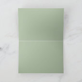 Carte Vert foncé avec texte lavande, (Intérieur)