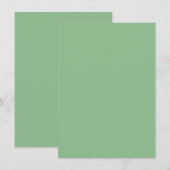 Carte Vert foncé de mer couleur unie (Devant / Derrière)