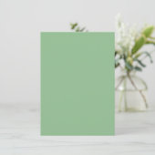 Carte Vert foncé de mer couleur unie (Debout devant)