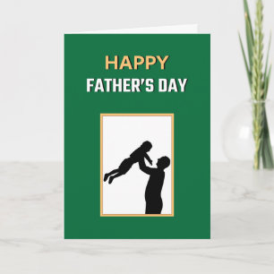 Carte Vert Jaune Blanc Meilleur Papa Jamais Bonne Fête d