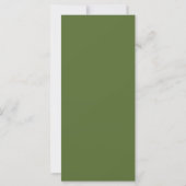 Carte Vert olive foncé vierge Manu (Dos)