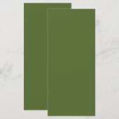 Carte Vert olive foncé vierge Manu (Devant / Derrière)