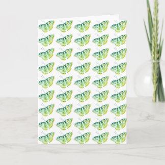 Carte Vert papillon vintage