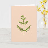 Carte vert printemps (Fleur jaune)