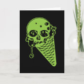 Carte verte à cône de crème glacée poison (Devant)