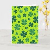 Carte verte Abondance Trèfle Chanceux (Fleur jaune)