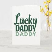 Carte verte de chance Papa Papa (Fleur jaune)
