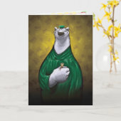 Carte verte de graduation de l'ours polaire (Fleur jaune)