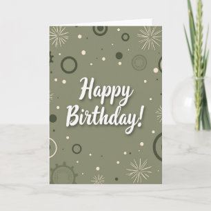 Carte verte de joyeuse fête