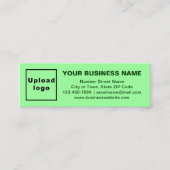 Carte verte de la marque d'affaires sur mini-taill (Devant)