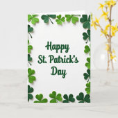 Carte verte de la Saint-Patrick (Fleur jaune)