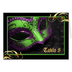 Carte verte de nombre de Tableau de masque de