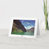 Carte verte de rêve de fjord (Dos)