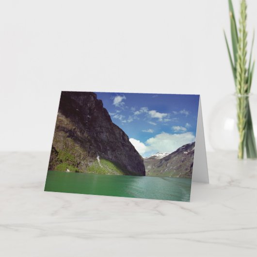 Carte verte de rêve de fjord (Devant)