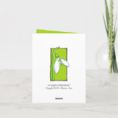 Carte verte de snowdrop (Dos)
