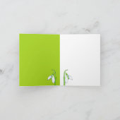 Carte verte de snowdrop (Intérieur)
