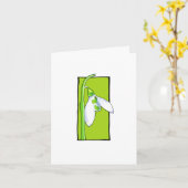 Carte verte de snowdrop (Fleur jaune)