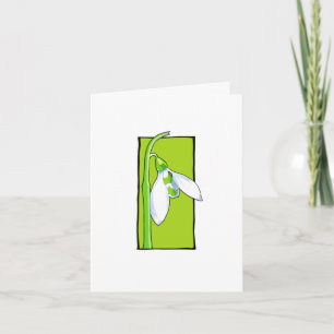 Carte verte de snowdrop