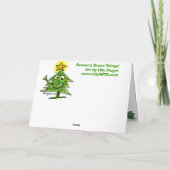 Carte verte de vacances de choses de saisons (Dos)