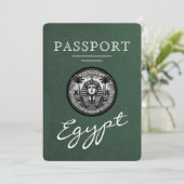 Carte verte d'Égypte Invitation de mariage (Debout devant)