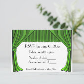 Carte verte des rideaux RSVP en théâtre (Debout devant)