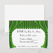 Carte verte des rideaux RSVP en théâtre (Devant / Derrière)