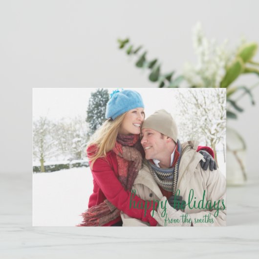 Carte verte et blanche (Debout devant)