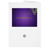 Carte verte et pourpre de Tableau de rouleau (Dos)