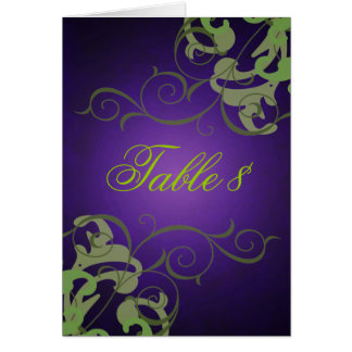 Carte verte et pourpre de Tableau de rouleau