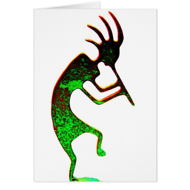 Carte verte kokopelli (Devant)