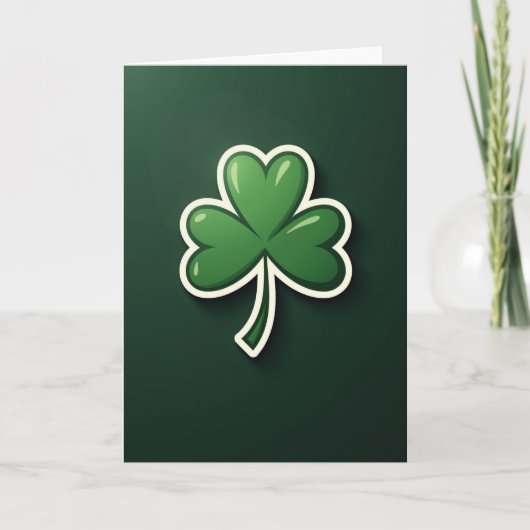 Carte verte Lucky Shamrock (Devant)