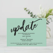 Carte verte Mariage reportée à la main (Debout devant)