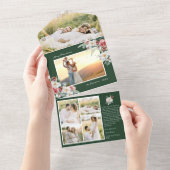 Carte verte Noël tout en un (Déchirure)