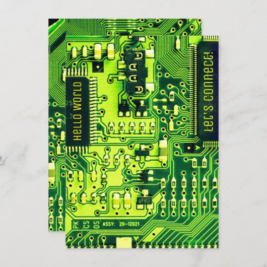 Carte verte PCB, circuit imprimé de pièces électro (Devant / Derrière)