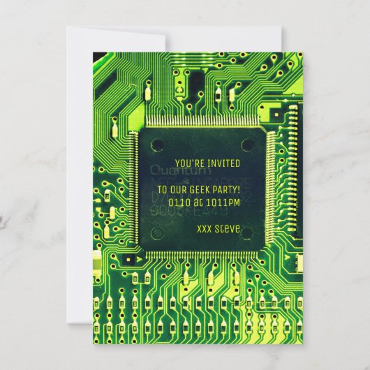 Carte verte PCB, circuit imprimé de pièces électro (Dos)