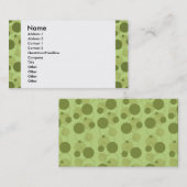 carte verte personnalisable de points (Devant / Derrière)