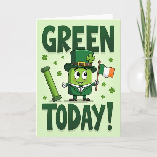 Carte verte shamrock aujourd'hui (Devant)
