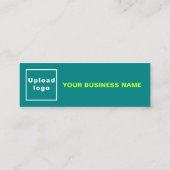 Carte verte Turquoise de taille mini pour les entr (Dos)