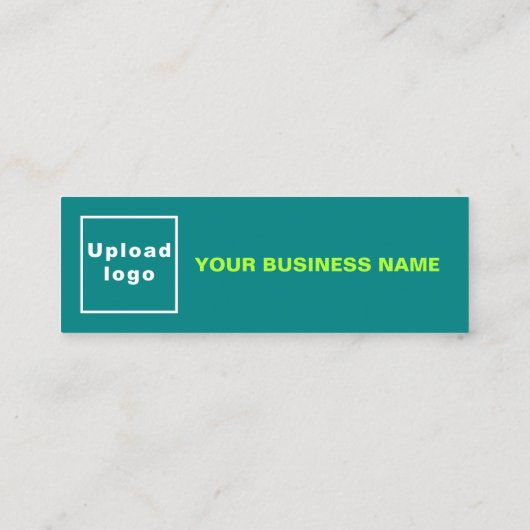 Carte verte Turquoise de taille mini pour les entr (Dos)