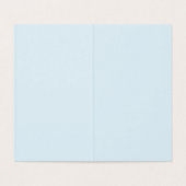 Carte verticale blanche Père Noël Ice Blue (Inside Unfolded)