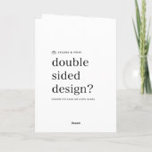 Carte verticale pliée | Conception à télécharger B (Dos)