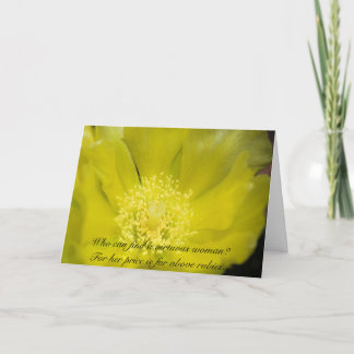 Carte vertueuse de femme