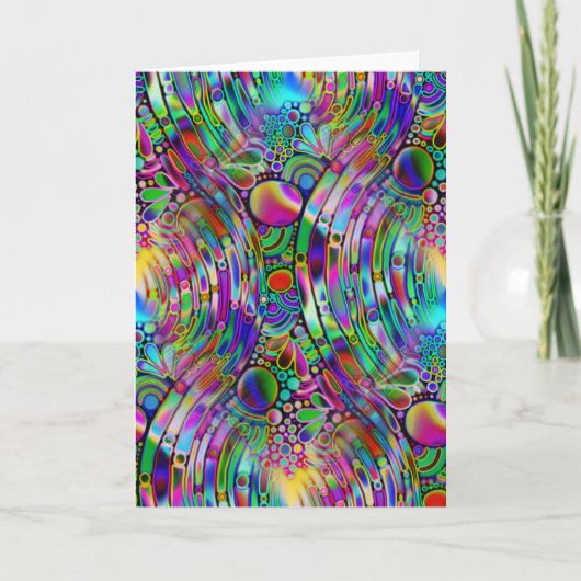 Carte Very colorfully abstract forms art 1 (Devant)