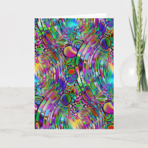 Carte Very colorfully abstract forms art 1