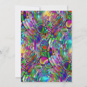 Carte Very colorfully abstract forms art 1