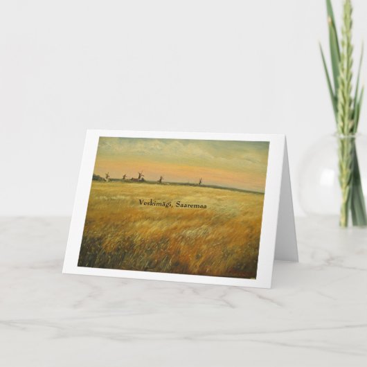 Carte Veskimägi @ Saaremaa, Estonie (Devant)