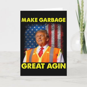 Carte Veste orange Trump rendent les déchets géniaux enc